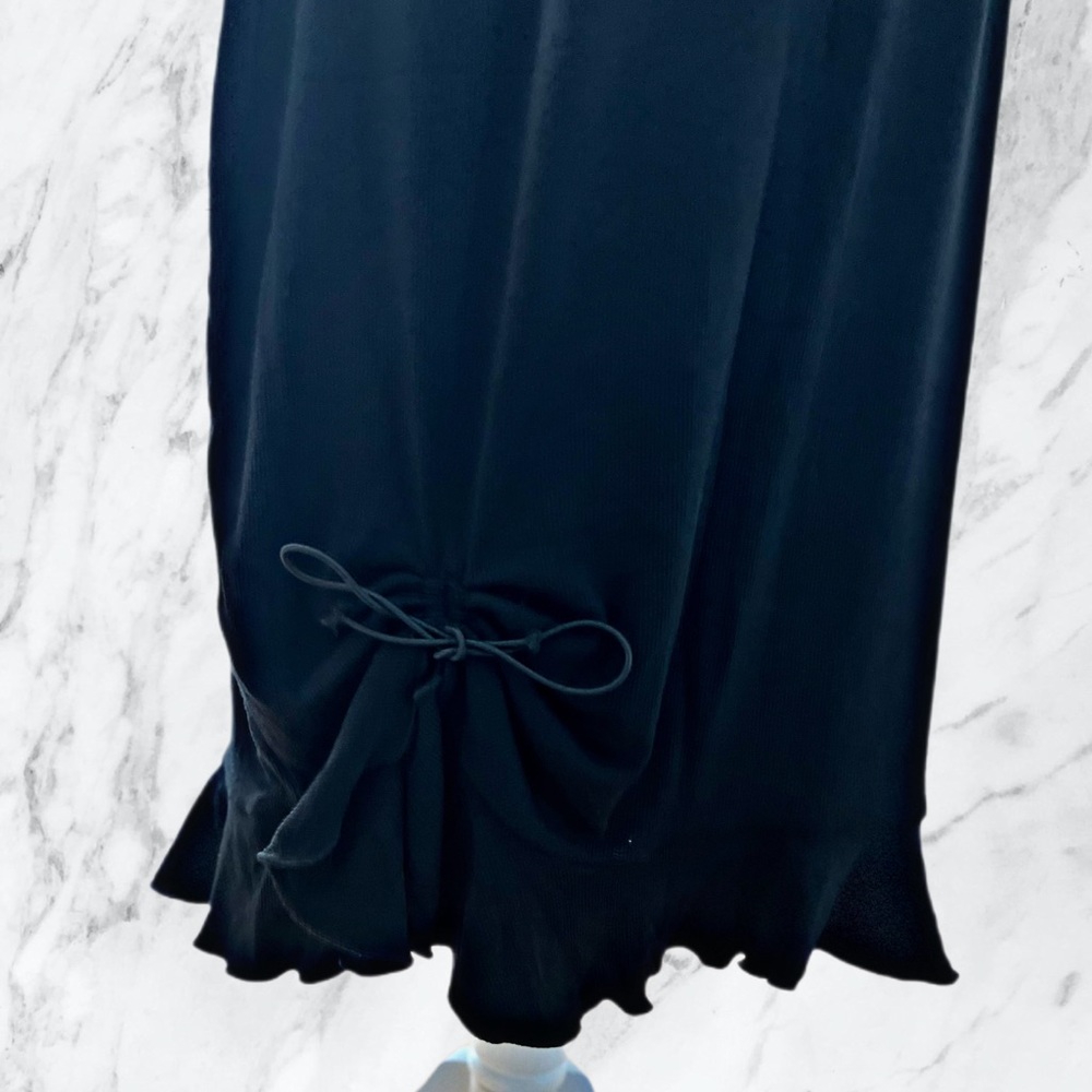 🆕 BLACK RIBBED DRESS - Picture 6 of 10